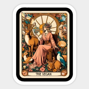Tarot Card The Vegan Sticker